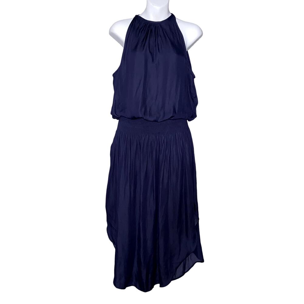 Modern Citizen Navy Halter Mini Dress